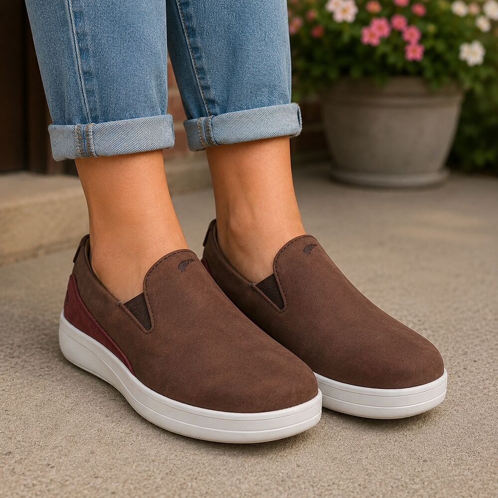 Red Wing Shoes Womens Size 8.5 Brown Nubuck Slip On Work Casual Loafers 2033